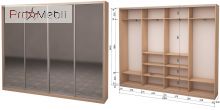 Шафа-купе Roko 4.2442.242.45-2 4 дзеркала