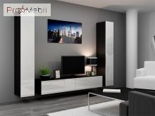 Вітальня 4 Vigo чорний матовий/білий глянець Cama