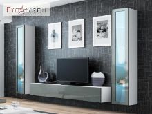 Гостиная 5 Vigo белый матовый/серый глянец Cama
