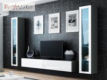 Гостиная 5 Vigo серый матовый/белый глянец Cama