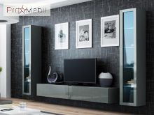 Гостиная 5 Vigo серый матовый/серый глянец Cama