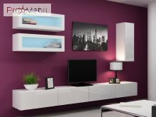 Гостиная 11 Vigo белый матовый/белый глянец Cama