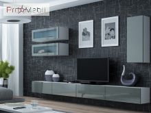 Гостиная 11 Vigo белый матовый/серый глянец Cama