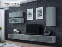 Гостиная 12 Vigo белый матовый/серый глянец Cama