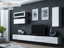 Гостиная 12 Vigo серый матовый/белый глянец Cama