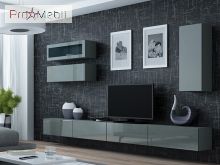 Гостиная 12 Vigo серый матовый/серый глянец Cama