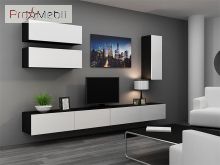 Вітальня 13 Vigo чорний матовий/білий глянець Cama