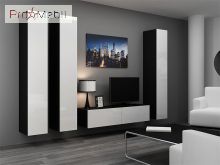 Гостиная 14 Vigo черный матовый/белый глянец Cama