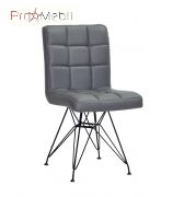 Стул Marcus BK-ML серый 1001 ЭК Onder Mebli