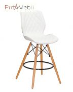 Стілець Nolan Bar 65 ЕК білий Onder Mebli