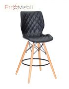 Стул Nolan Bar 65 ЭК черный Onder Mebli