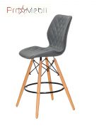 Стул Nolan Bar 65 ЭК серый 1001 Onder Mebli