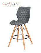 Стул Nolan Bar 65 ЭК серый 1001 Onder Mebli