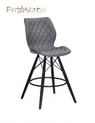 Стул Nolan Bar BK 65 ЭК серый 1001 Onder Mebli