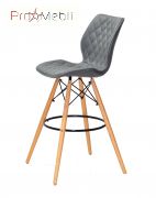 Стул Nolan Bar 75 ЭК серый 1001 Onder Mebli