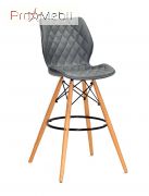 Стул Nolan Bar 75 ЭК серый 1001 Onder Mebli