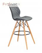 Стул Nolan Bar 75 ЭК серый 1001 Onder Mebli