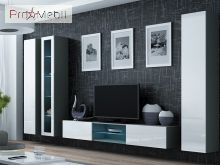 Вітальня 17 Vigo сірий матовий/білий глянець Cama