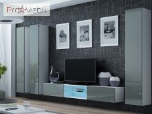 Вітальня 18 Vigo білий матовий/сірий глянець Cama