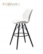 Стілець Nolan Bar BK 75 ЕК білий Onder Mebli