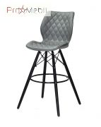 Стул Nolan Bar BK 75 ЭК серый 1001 Onder Mebli