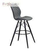 Стул Nolan Bar BK 75 ЭК серый 1001 Onder Mebli