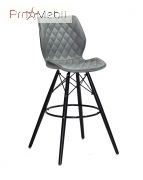 Стул Nolan Bar BK 75 ЭК серый 1001 Onder Mebli