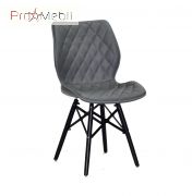 Стул Nolan XXL BK серый 1001 ЭК Onder Mebli