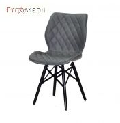 Стул Nolan XXL BK серый 1001 ЭК Onder Mebli