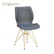 Стілець Nolan GD-ML сірий 1001 ЕК Onder Mebli