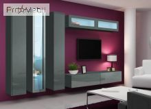 Гостиная 6 Vigo серый матовый/серый глянец Cama