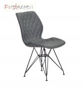 Стілець Nolan BK-ML сірий 1001 ЕК Onder Mebli