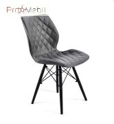 Стілець Nolan BK сірий 1001 ЕК Onder Mebli