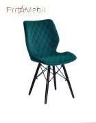 Стілець Nolan Б-Т BK зелений 1003 ЕК Onder Mebli