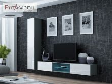 Стенка 21 Vigo серый матовый/белый глянец Cama