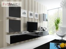 Гостиная 22 Vigo белый матовый/черный глянец Cama