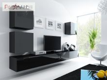 Гостиная 22 Vigo черный матовый/черный глянец Cama