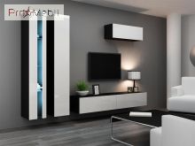Гостиная 1 New Vigo черный матовый/белый глянец Cama