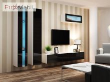 Гостиная 2 New Vigo белый матовый/черный глянец Cama