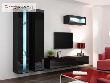 Гостиная 2 New Vigo черный матовый/черный глянец Cama