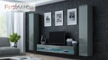 Гостиная 4 New Vigo серый матовый/серый глянец Cama