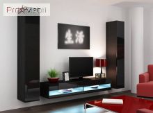 Гостиная 4 New Vigo черный матовый/черный глянец Cama