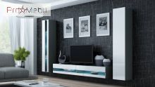 Гостиная 5 New Vigo серый матовый/белый глянец Cama