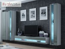 Гостиная 6 New Vigo белый матовый/серый глянец Cama