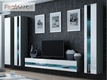 Гостиная 6 New Vigo серый матовый/белый глянец Cama