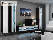 Гостиная 6 New Vigo черный матовый/белый глянец Cama