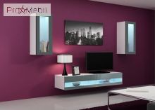 Міні вітальня 11 New Vigo білий матовий/сірий глянець Cama