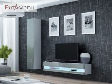 Міні вітальня 13 New Vigo білий матовий/сірий глянець Cama