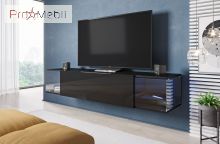 ТВ тумба навісна чорна Sky Cama