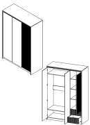 Шафа SZF3D2S Монако кашемір Gerbor